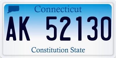 CT license plate AK52130