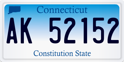 CT license plate AK52152
