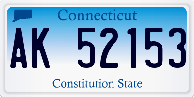 CT license plate AK52153
