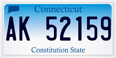 CT license plate AK52159