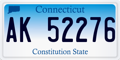 CT license plate AK52276