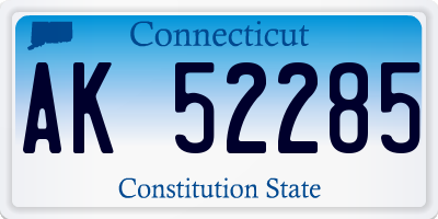 CT license plate AK52285