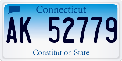 CT license plate AK52779