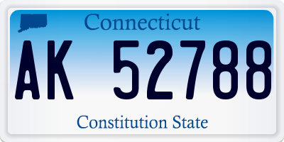 CT license plate AK52788