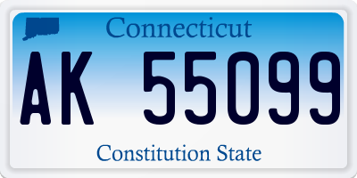 CT license plate AK55099
