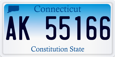 CT license plate AK55166