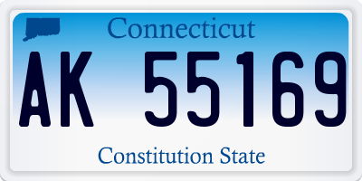 CT license plate AK55169