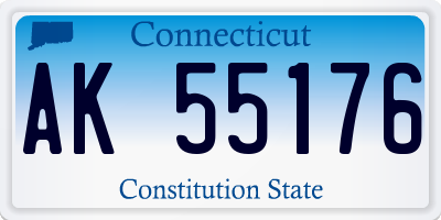 CT license plate AK55176