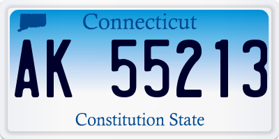 CT license plate AK55213