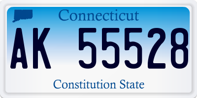 CT license plate AK55528