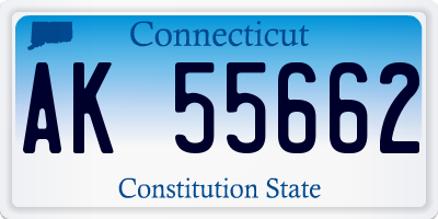 CT license plate AK55662