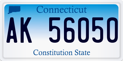 CT license plate AK56050