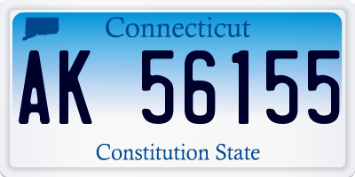 CT license plate AK56155