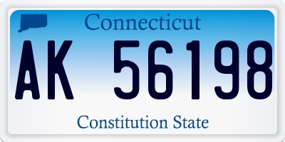 CT license plate AK56198