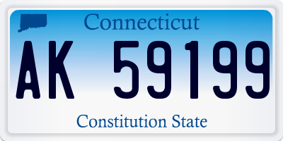 CT license plate AK59199