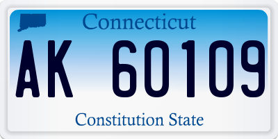 CT license plate AK60109