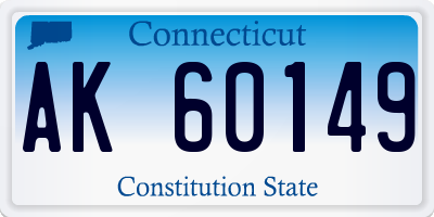 CT license plate AK60149