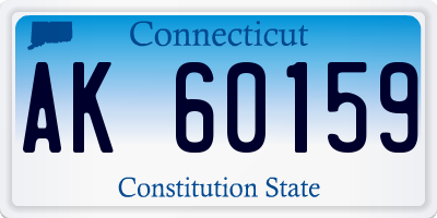 CT license plate AK60159