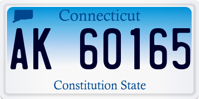CT license plate AK60165