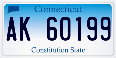 CT license plate AK60199