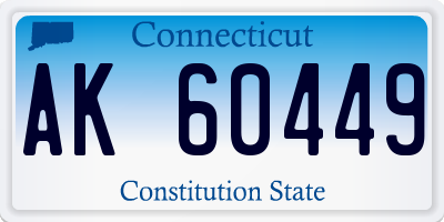 CT license plate AK60449