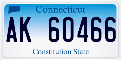 CT license plate AK60466