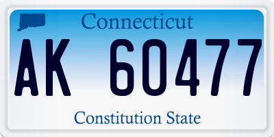 CT license plate AK60477