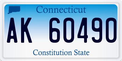 CT license plate AK60490