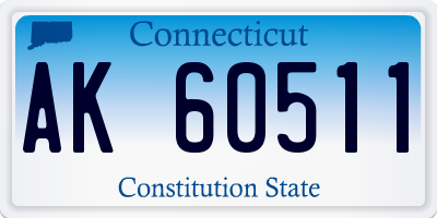 CT license plate AK60511
