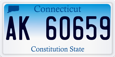 CT license plate AK60659