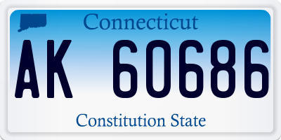 CT license plate AK60686