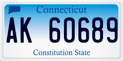 CT license plate AK60689