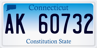CT license plate AK60732