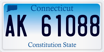CT license plate AK61088