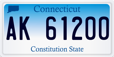 CT license plate AK61200