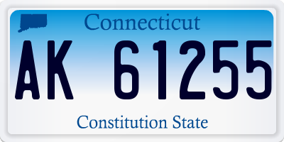 CT license plate AK61255