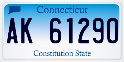 CT license plate AK61290