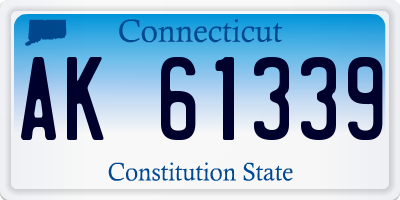 CT license plate AK61339