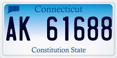 CT license plate AK61688