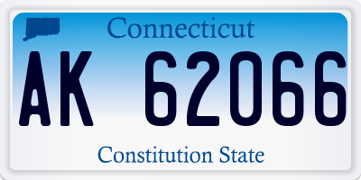 CT license plate AK62066