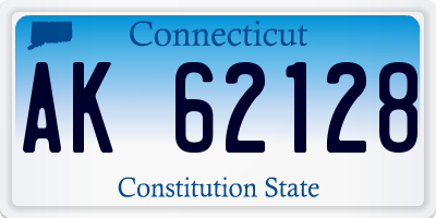 CT license plate AK62128