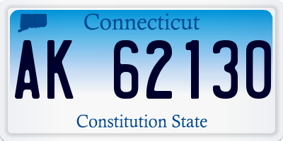 CT license plate AK62130