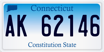CT license plate AK62146