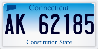 CT license plate AK62185