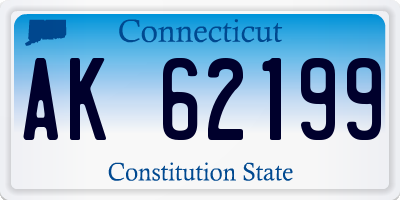 CT license plate AK62199