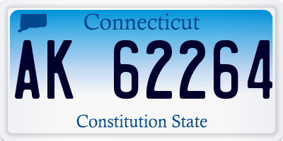 CT license plate AK62264