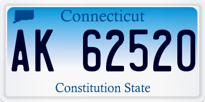 CT license plate AK62520