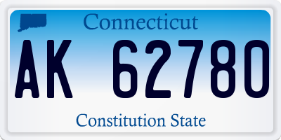 CT license plate AK62780