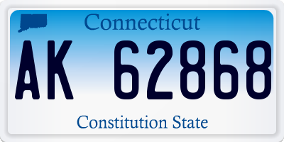 CT license plate AK62868