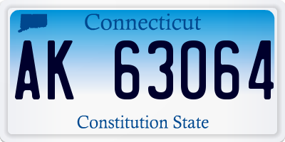 CT license plate AK63064